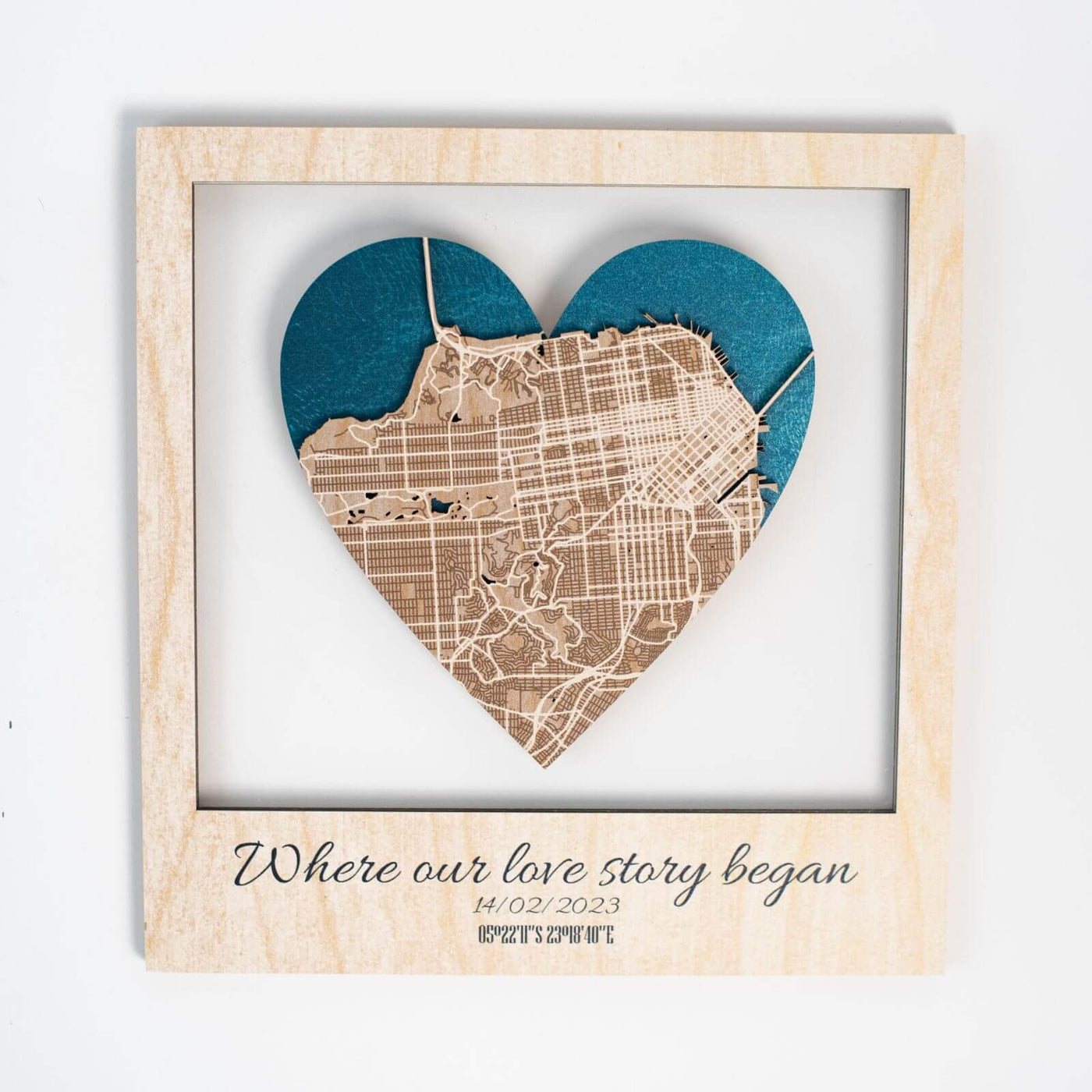 Acrylic City Plan 1 Heart