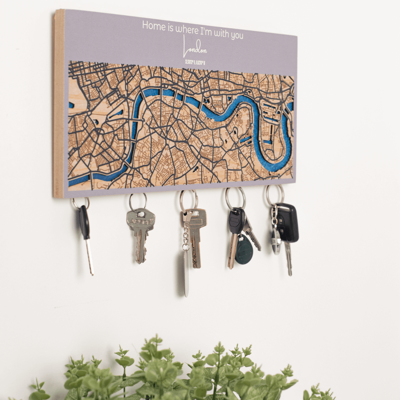 wooden storage for keys 